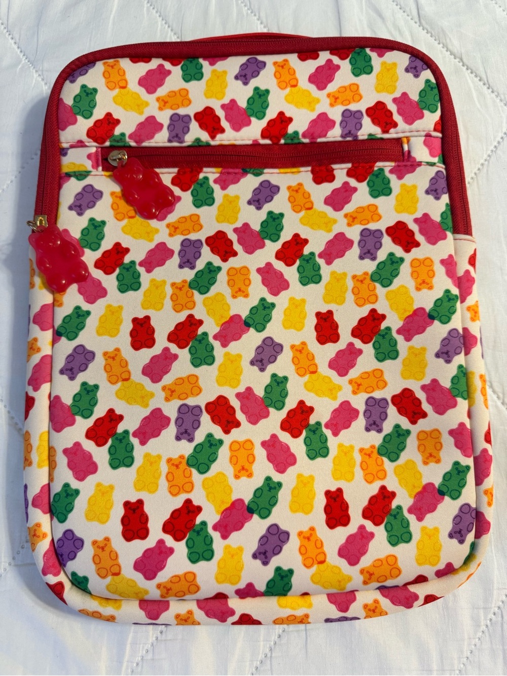 Gummy Bear Print Laptop Sleeve — Multicolor